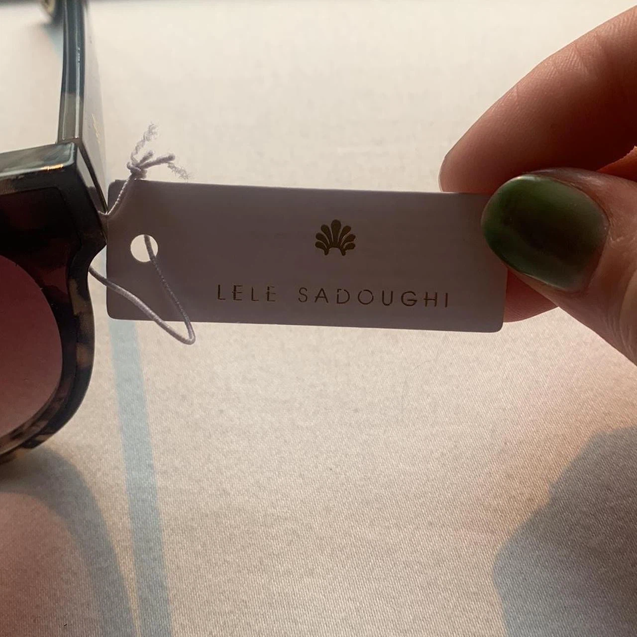 Lele Sadoughi Tortoiseshell Sunglasses - photo 2