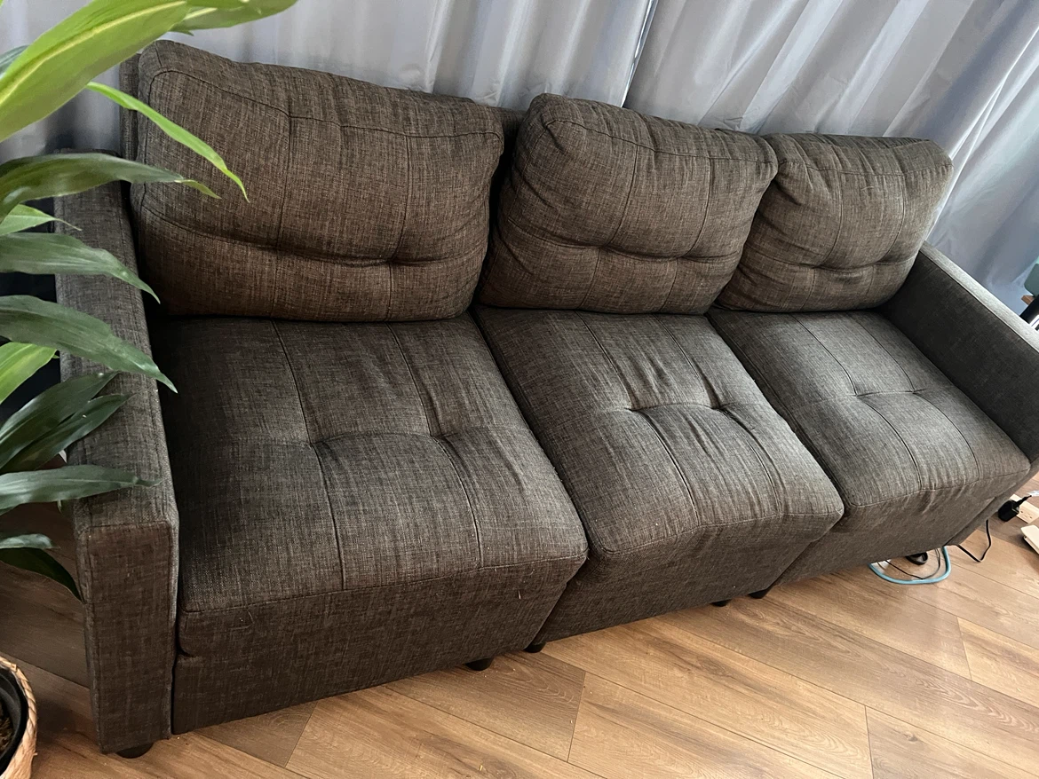 Gray modular sofa (5-seat) - photo 2