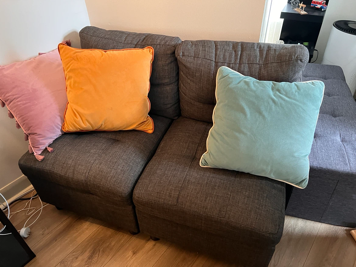 Gray modular sofa (5-seat) - photo 3