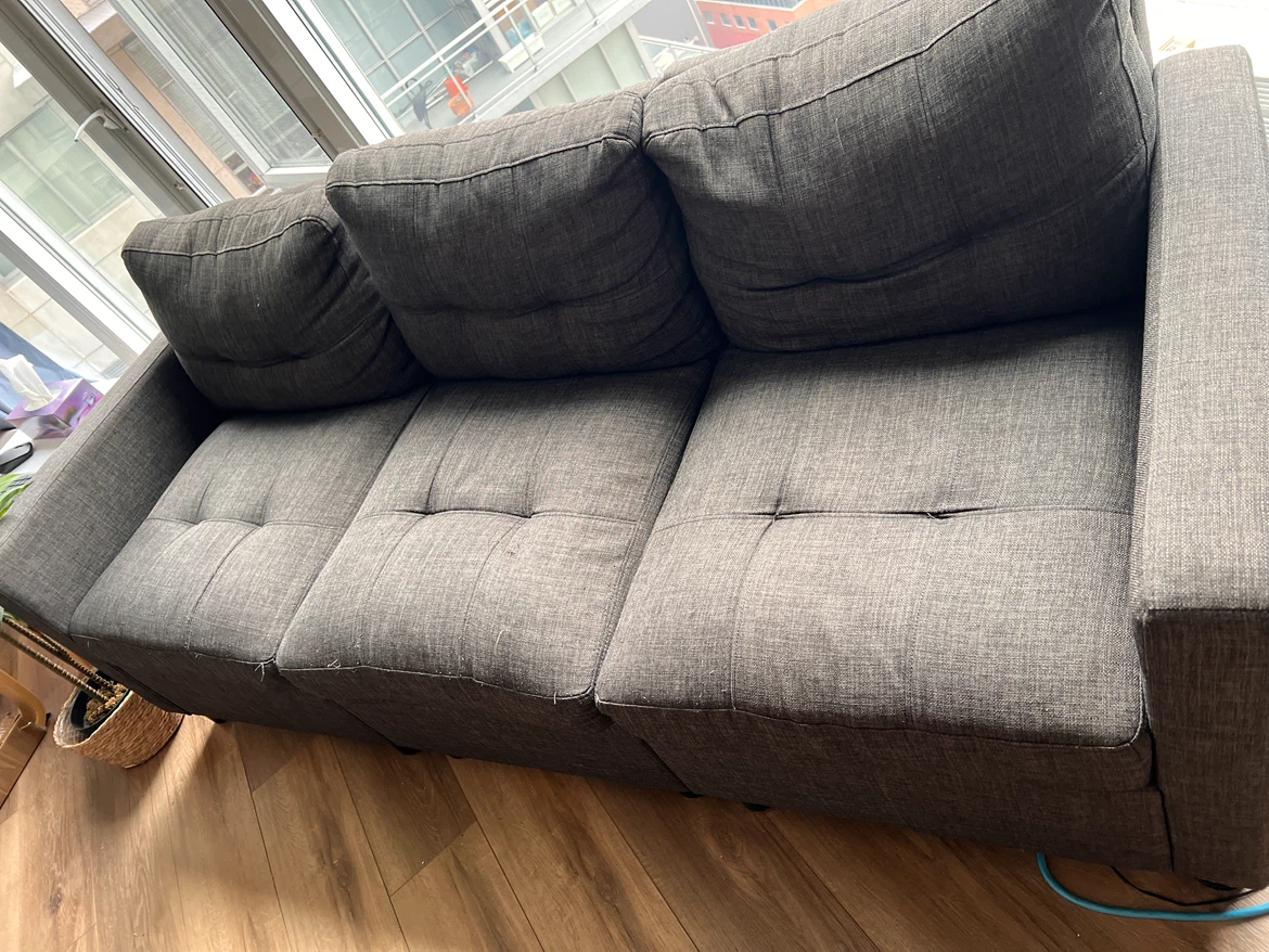 Gray modular sofa (5-seat) - photo 5
