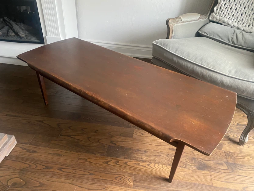 Mid Century Teak Long Coffee Table