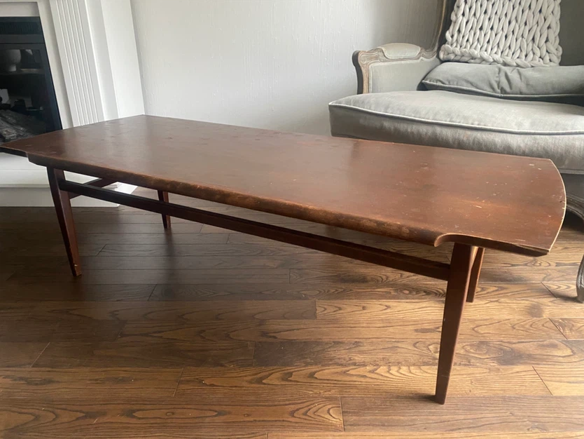 Mid Century Teak Long Coffee Table - photo 3