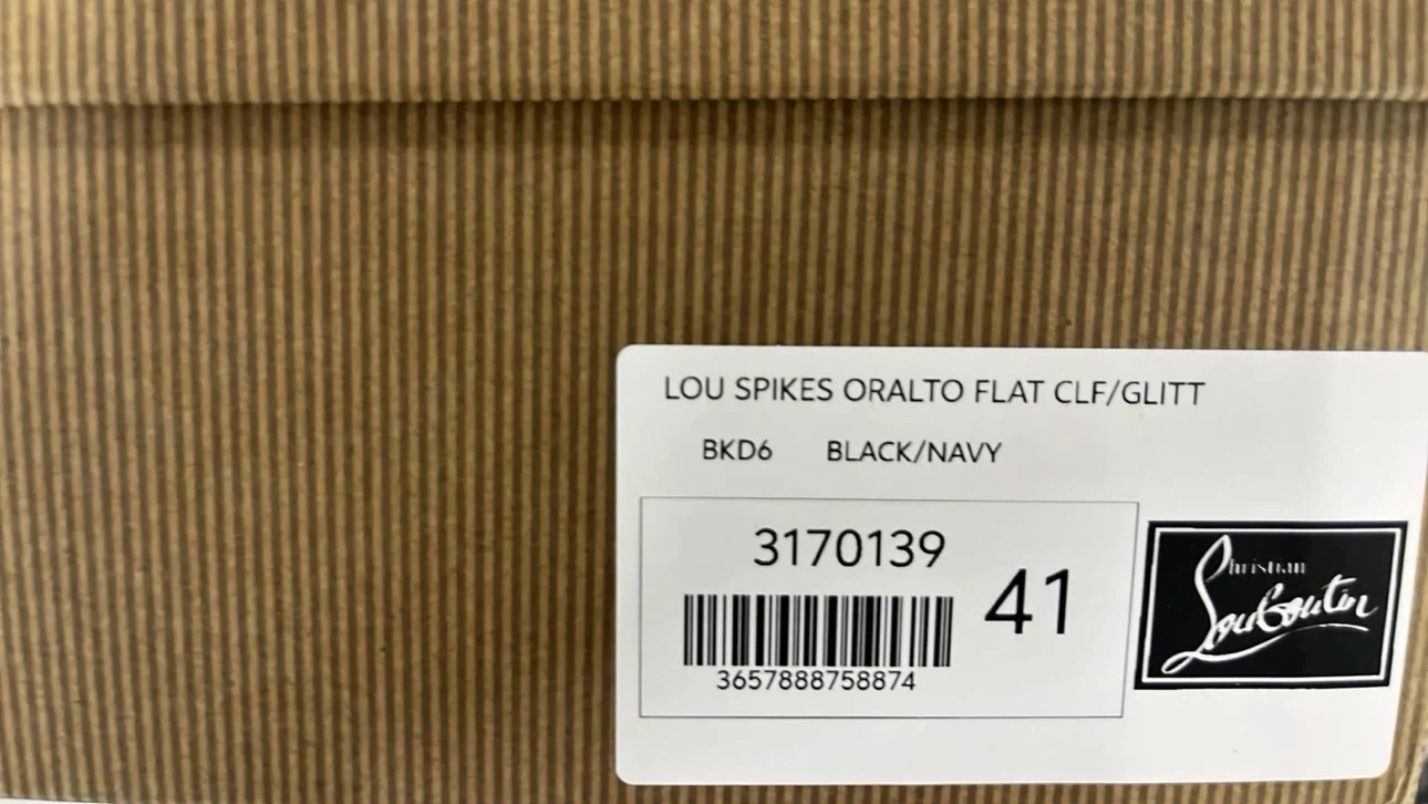 Christian Louboutin Lou Spikes Orlato Flat Shoes - photo 2