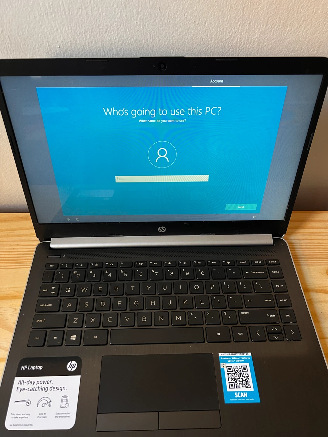 HP Laptop 14-dk0002dx Silver - photo 2