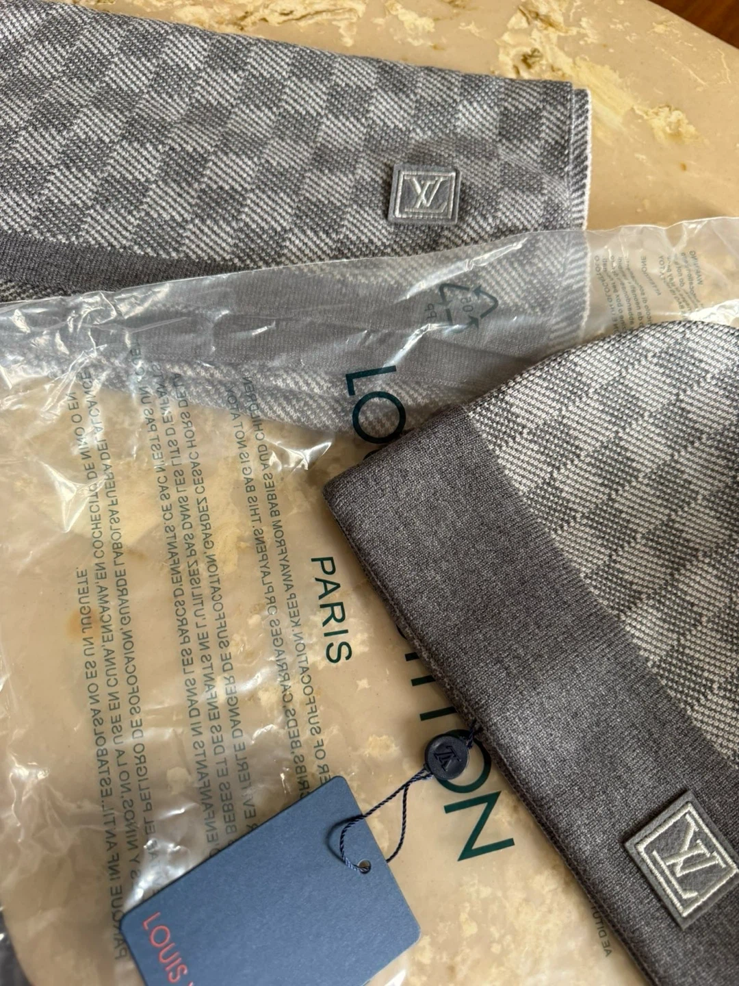 Louis Vuitton Hat and Scarf Set