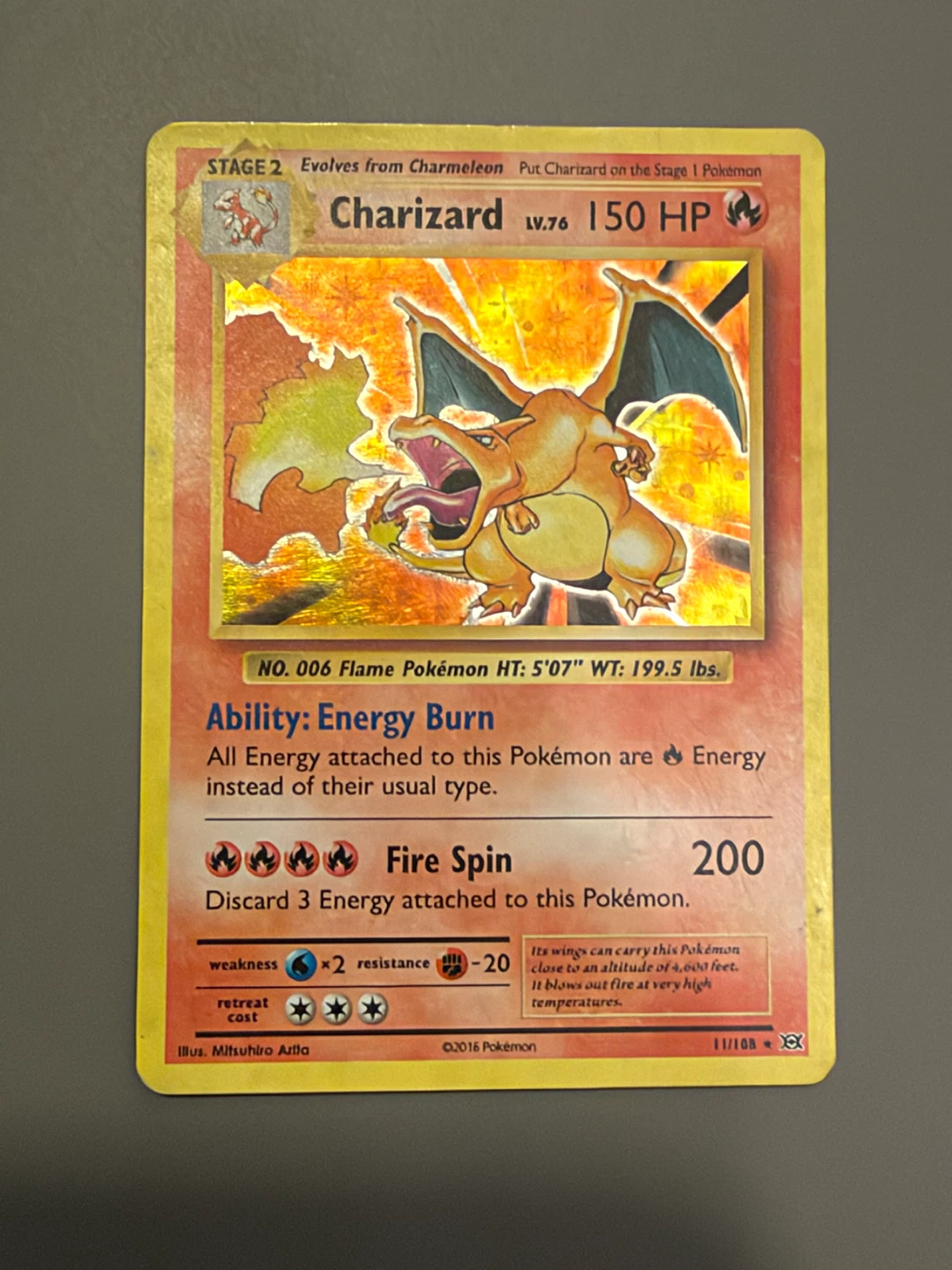 Charizard Evolutions Holo Rare MP/HP - photo 5