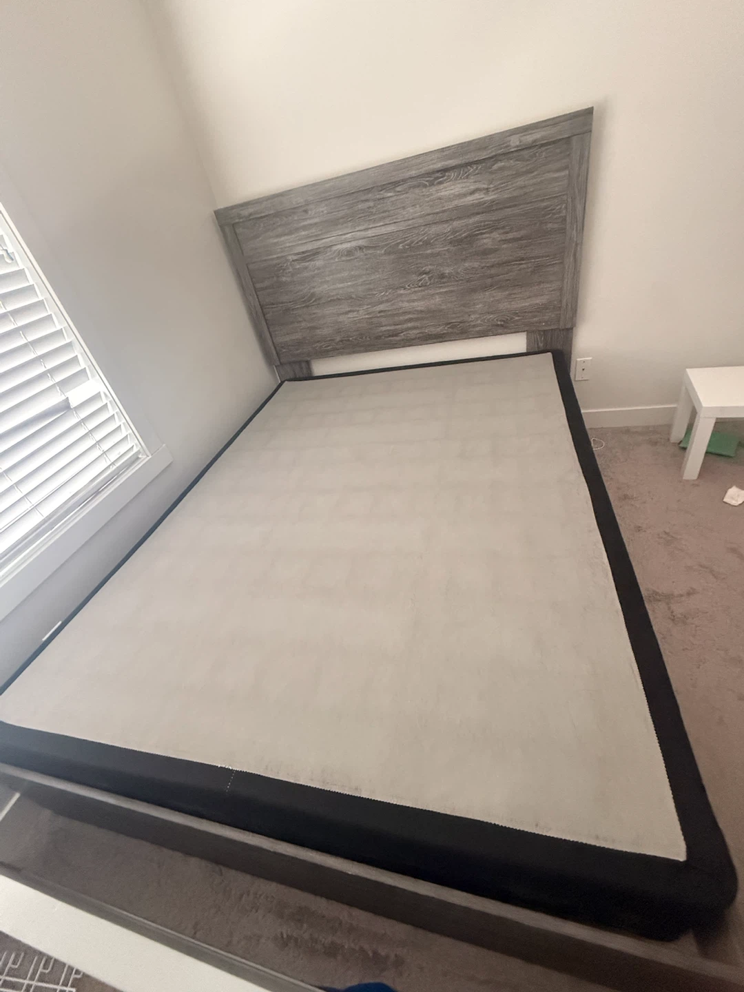 Ashley Queen Bed Frame with Box Spring | Excellent Condition - photo 4
