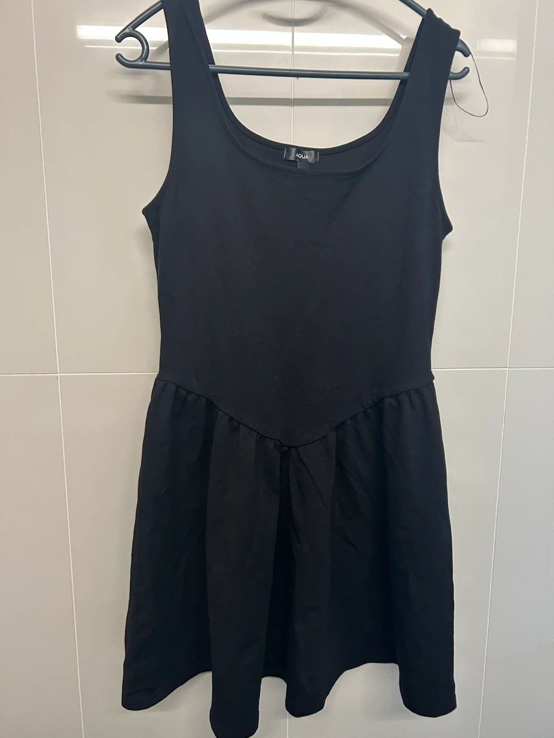 AQUA Black Ponte Knit Mini Dress - photo 4