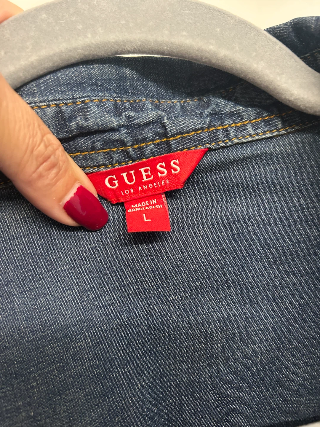 GUESS Denim Button-Down Shirt - photo 3