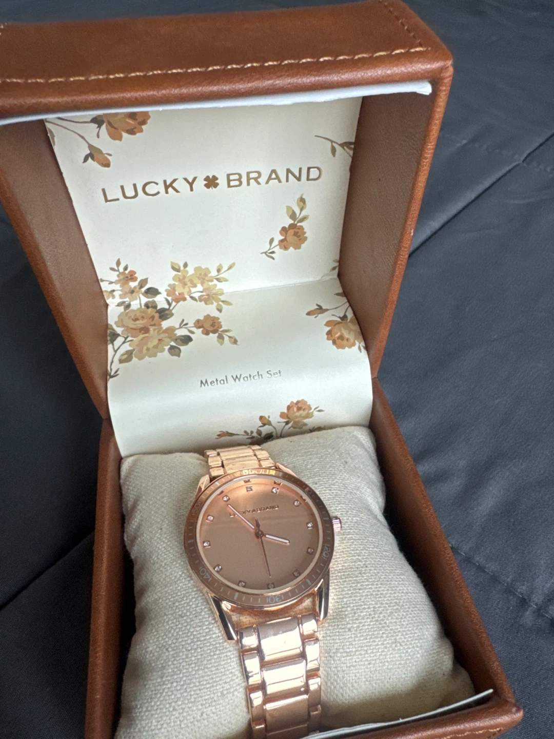 New Lucky Brand Rose Gold Metal Watch Set - photo 2