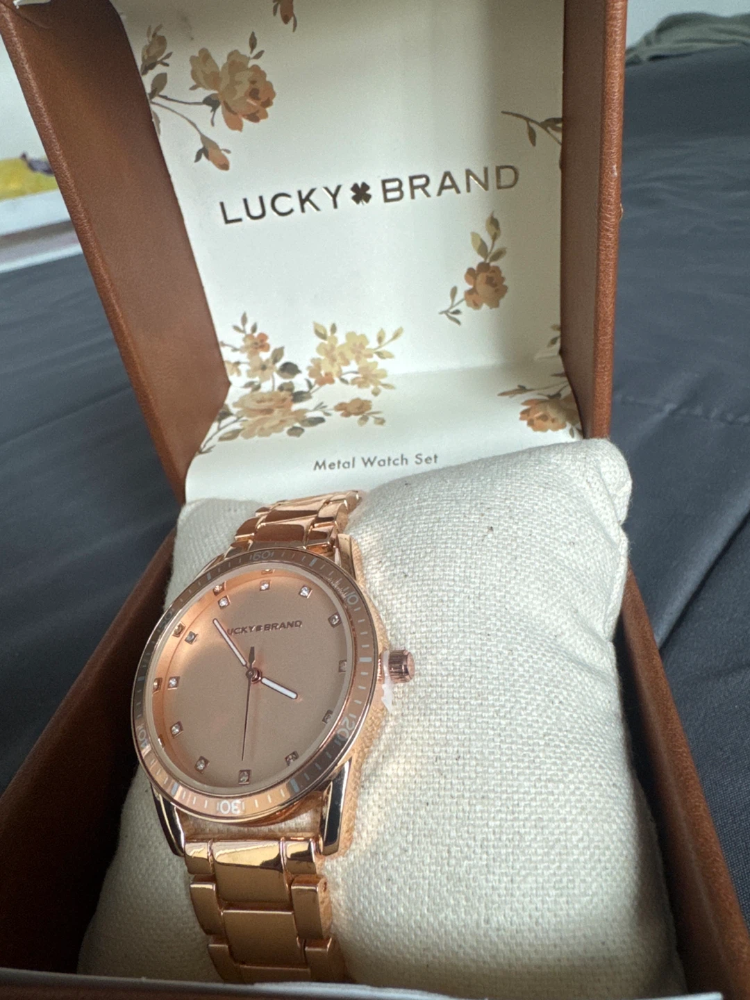 New Lucky Brand Rose Gold Metal Watch Set - photo 3
