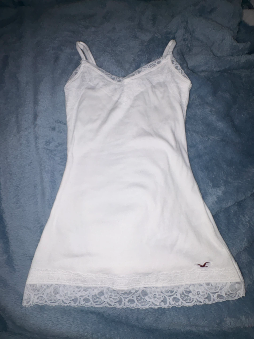 Hollister white lace camisole