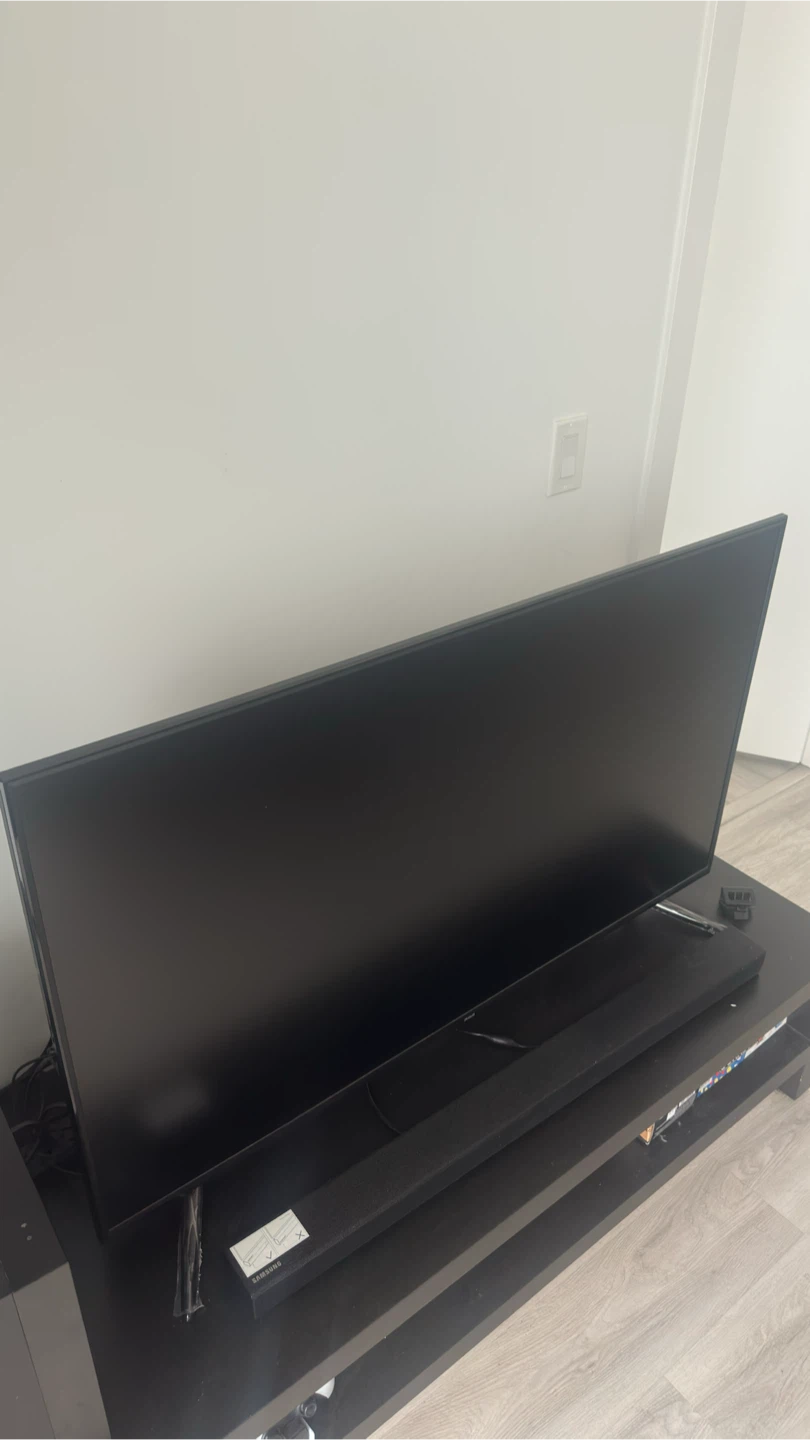 Samsung Soundbar and RCA 49 inch UHD LED TV