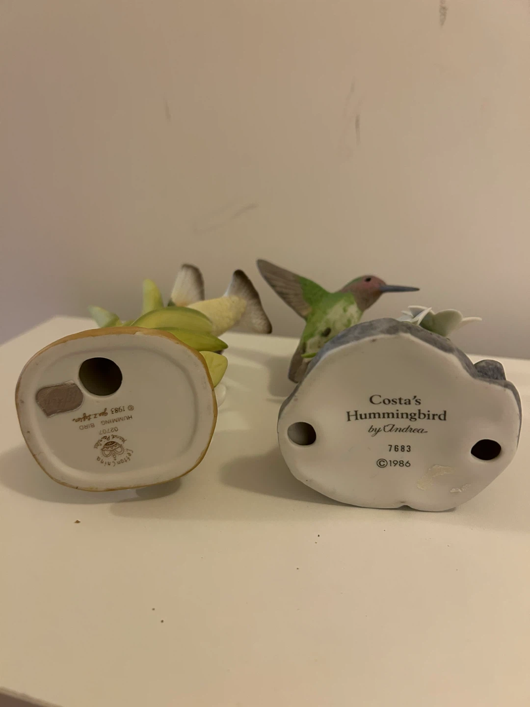 Set of 2 Vintage Hummingbird Figurines - photo 3