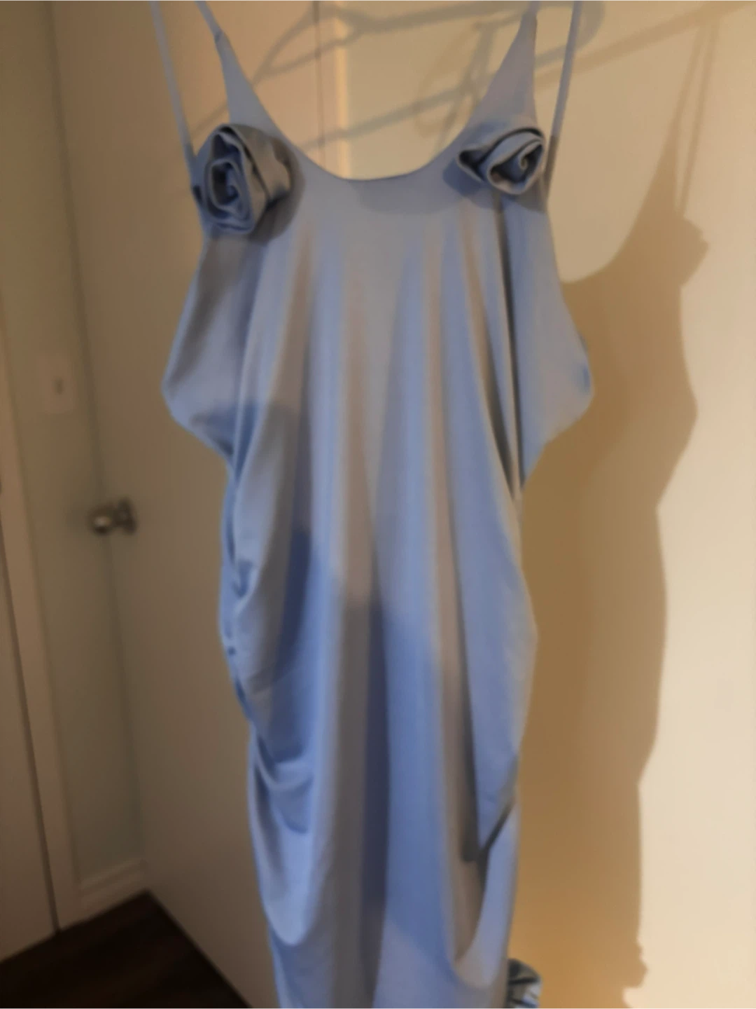 Fashion Nova Sofia Floral Mini Dress - Blue - Large