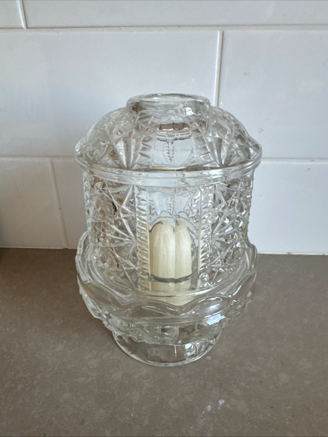 Homco Crystal Candle Holder - photo 4