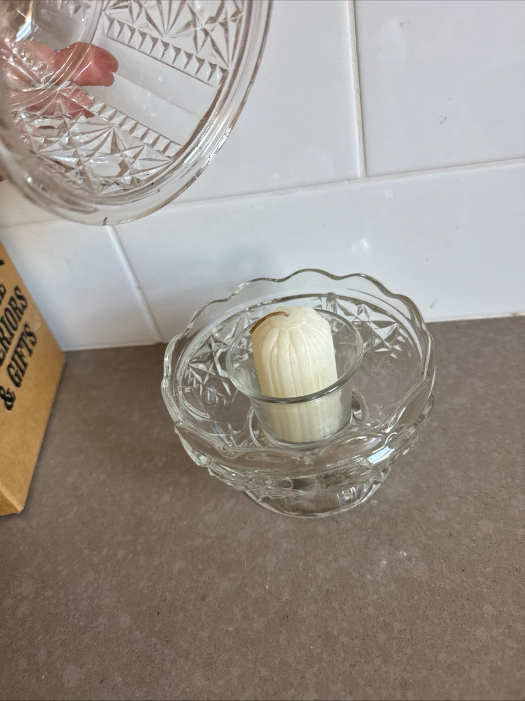 Homco Crystal Candle Holder - photo 5