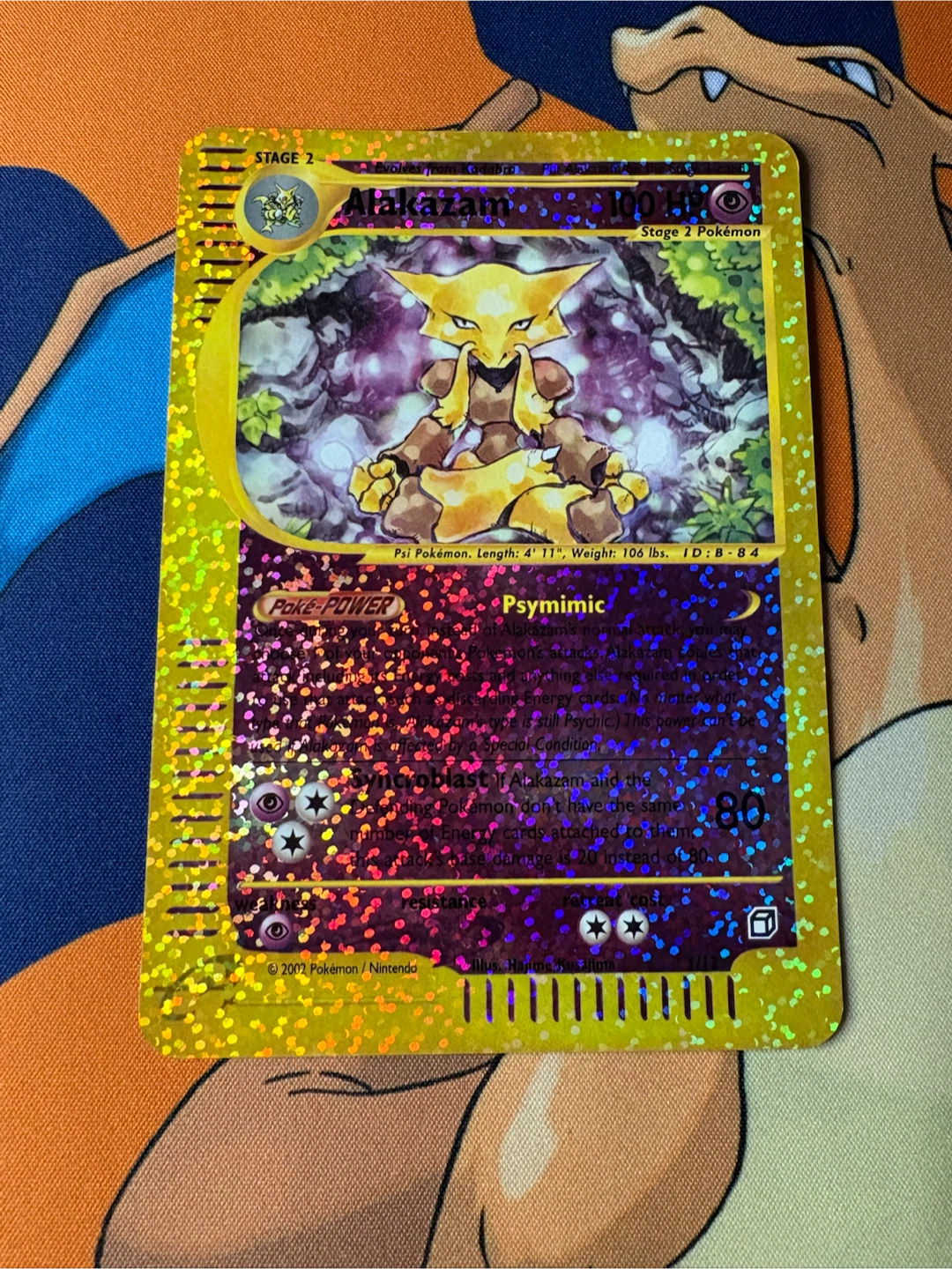 2002 Alakazam Box Topper 1/12 Jumbo Card NM