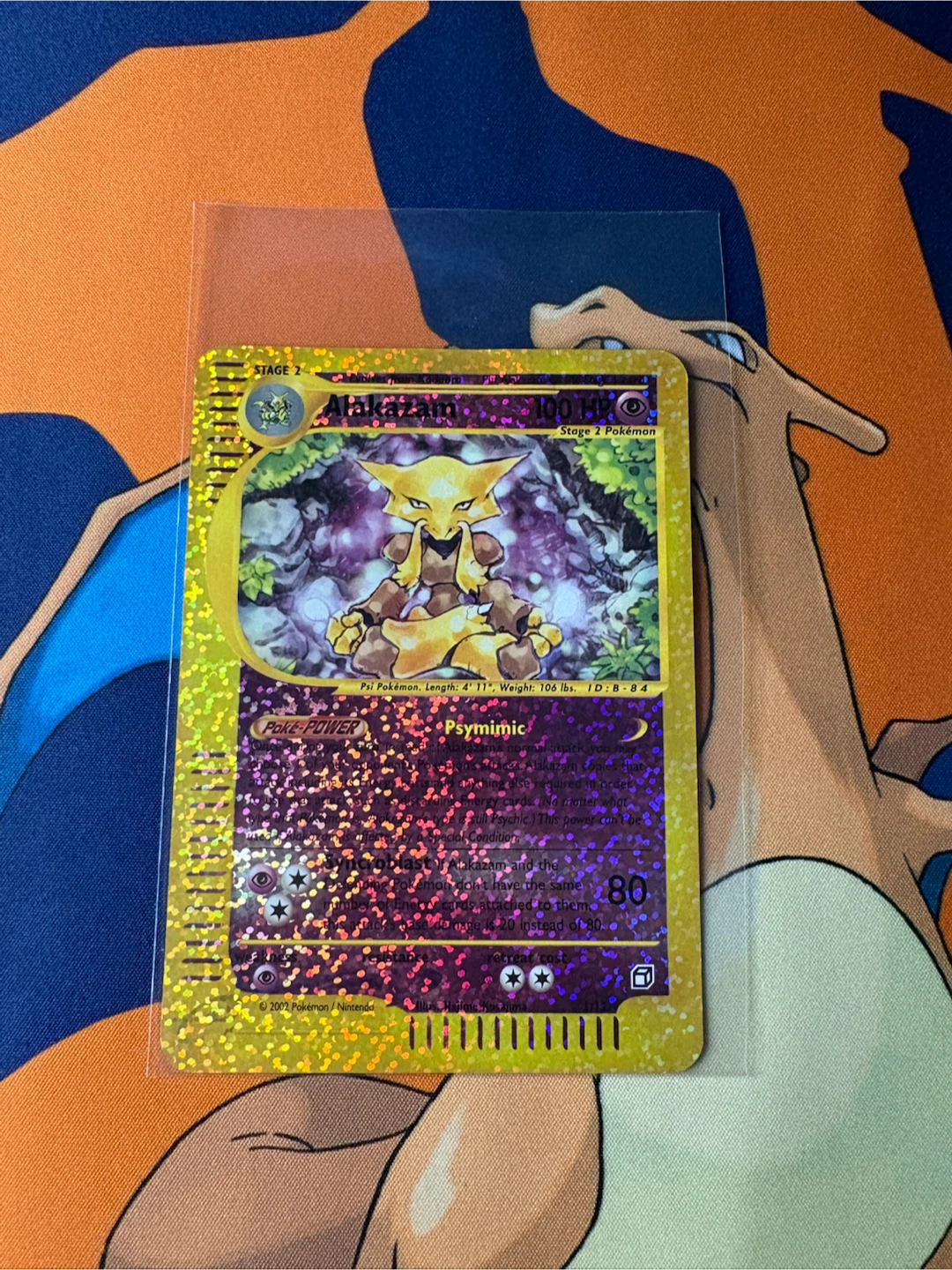 2002 Alakazam Box Topper 1/12 Jumbo Card NM - photo 3