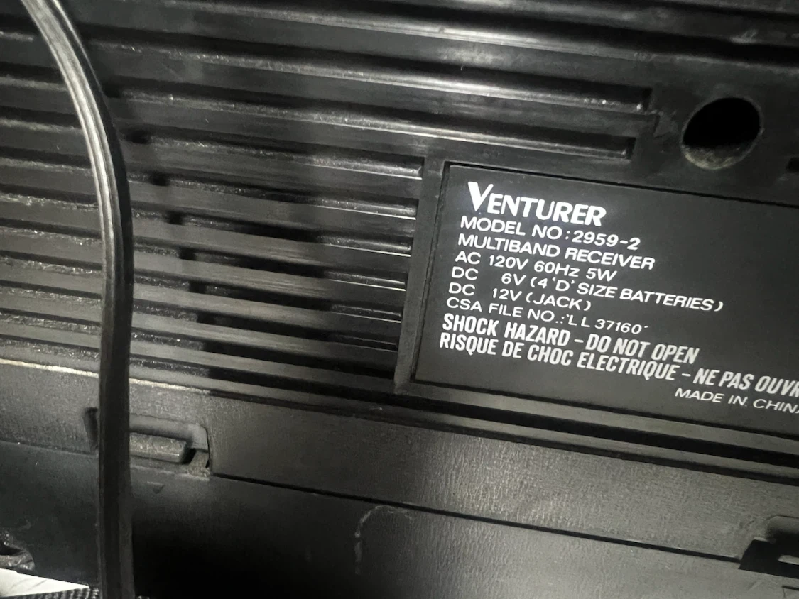Venturer Multiband Receiver 2959-2 - photo 5
