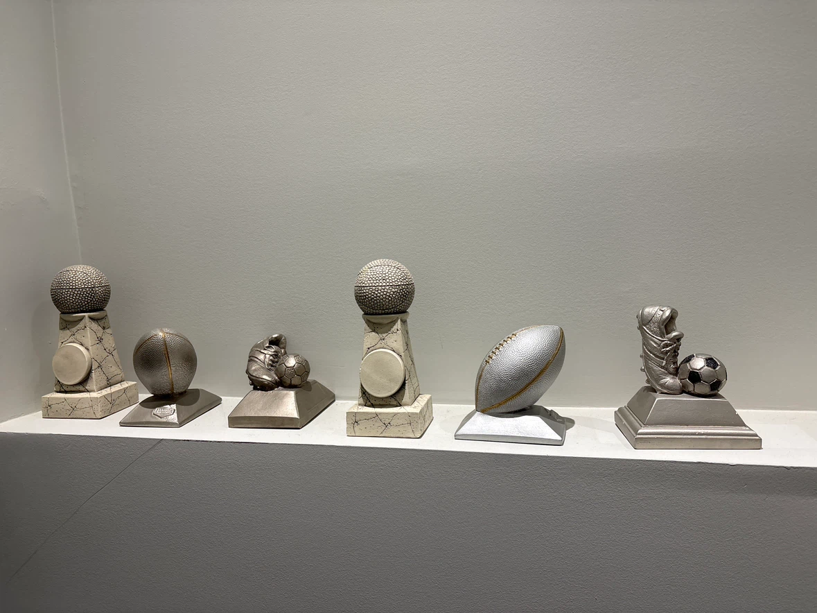 Set of 6 Sports Theme Decorative Trophies