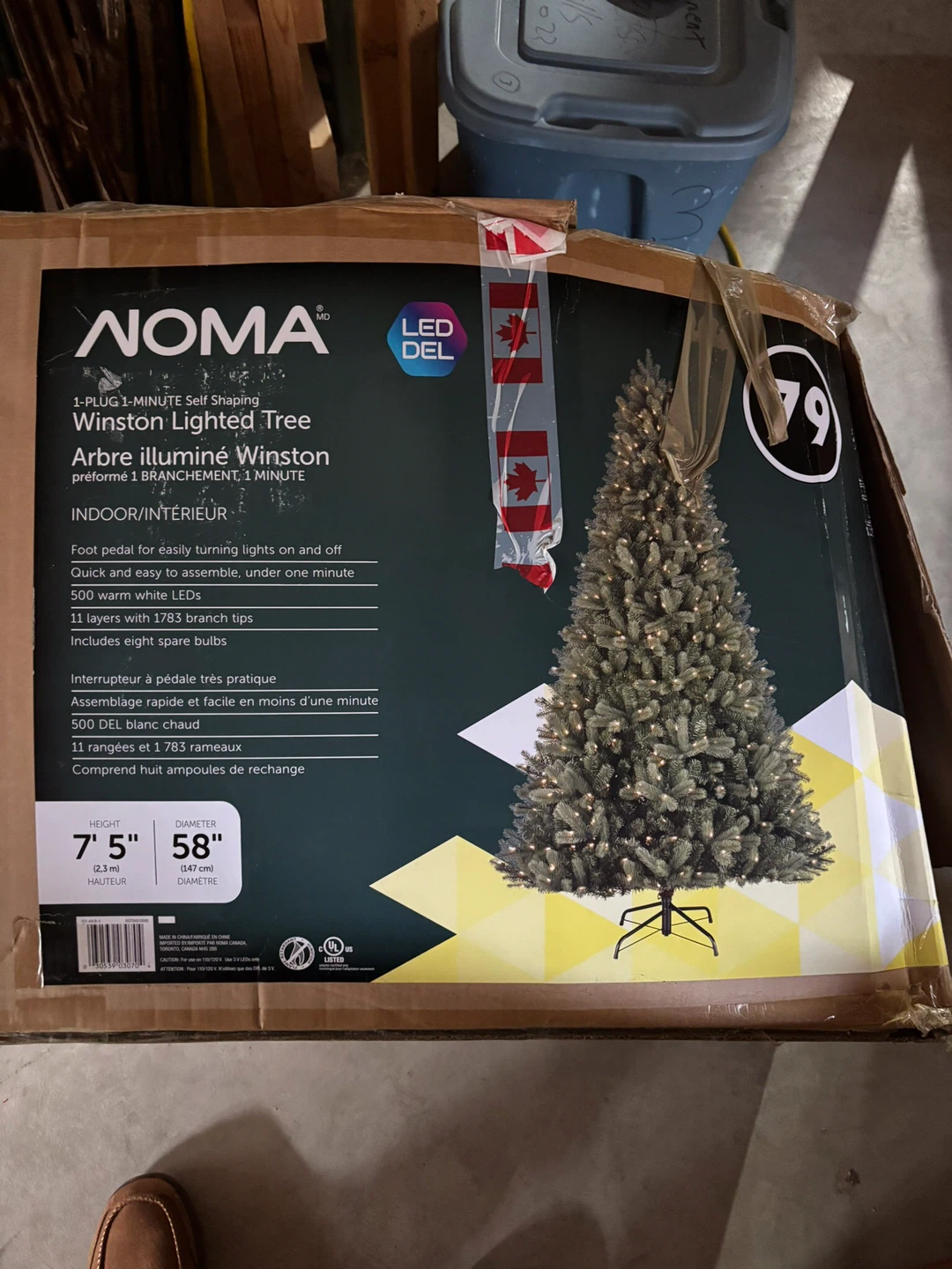 NOMA Winston Pre-Lit Christmas Tree 7'5" - photo 3