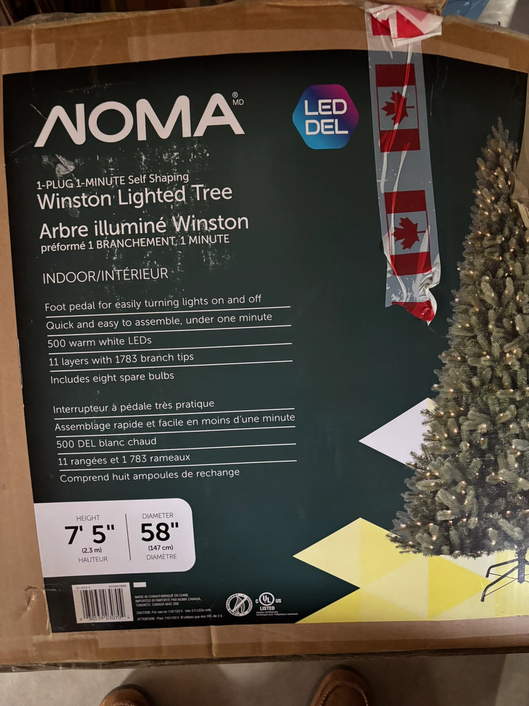NOMA Winston Pre-Lit Christmas Tree 7'5" - photo 4