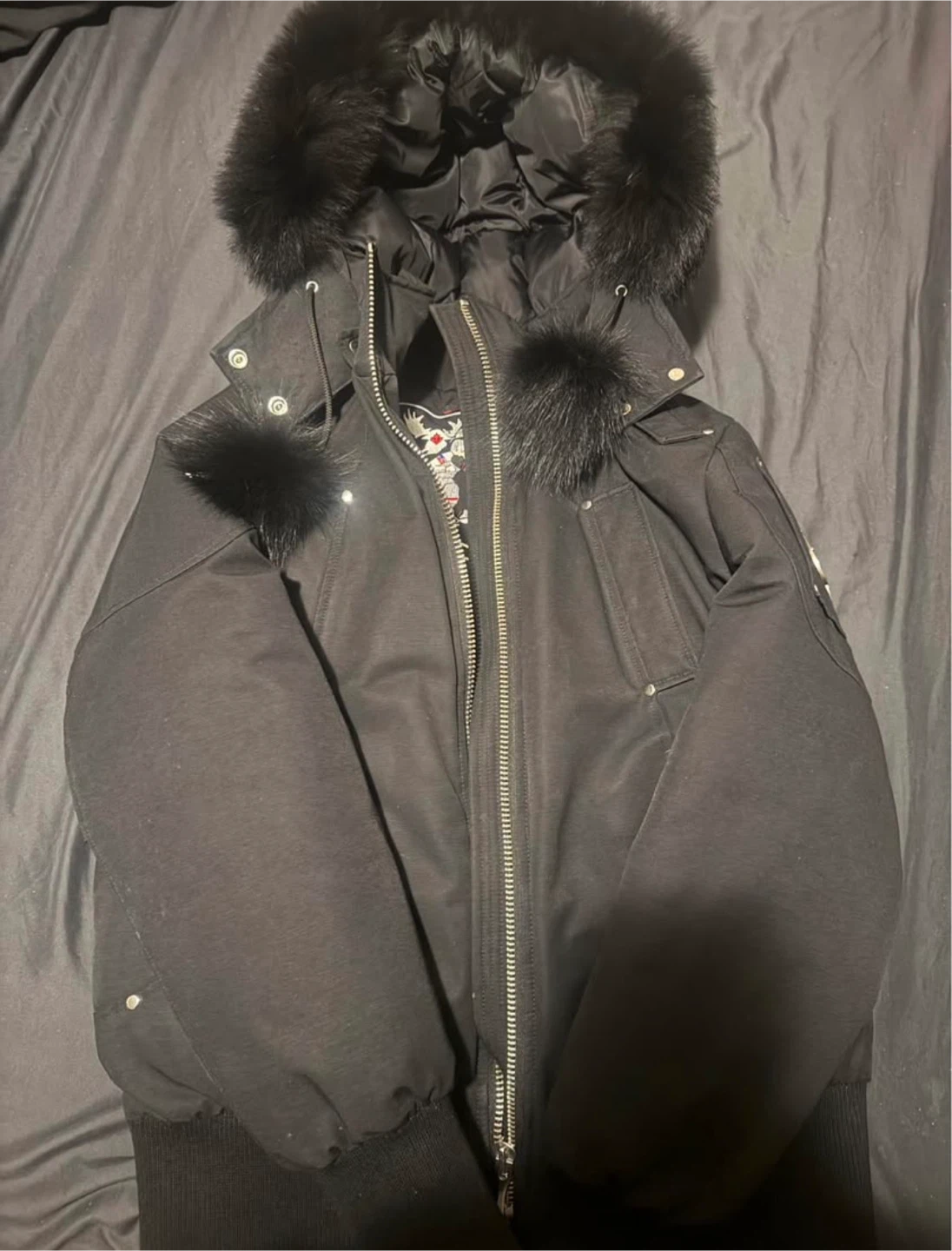 Moose Knuckles Down Filled Jacket - Black - XL
