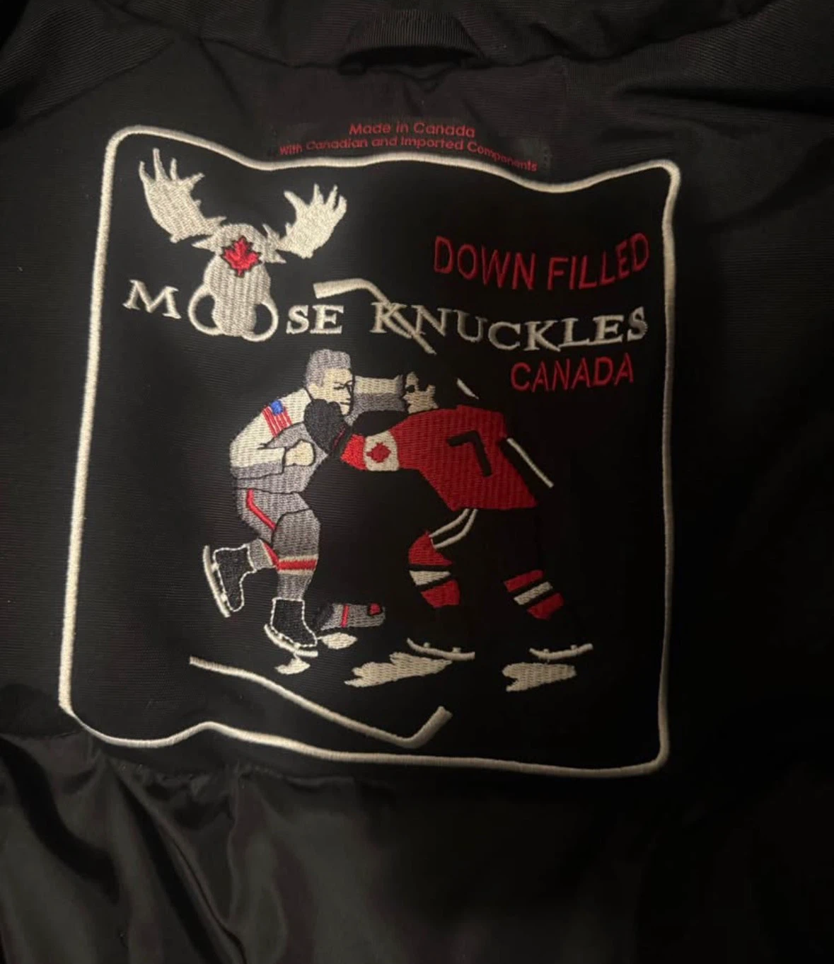Moose Knuckles Down Filled Jacket - Black - XL - photo 4