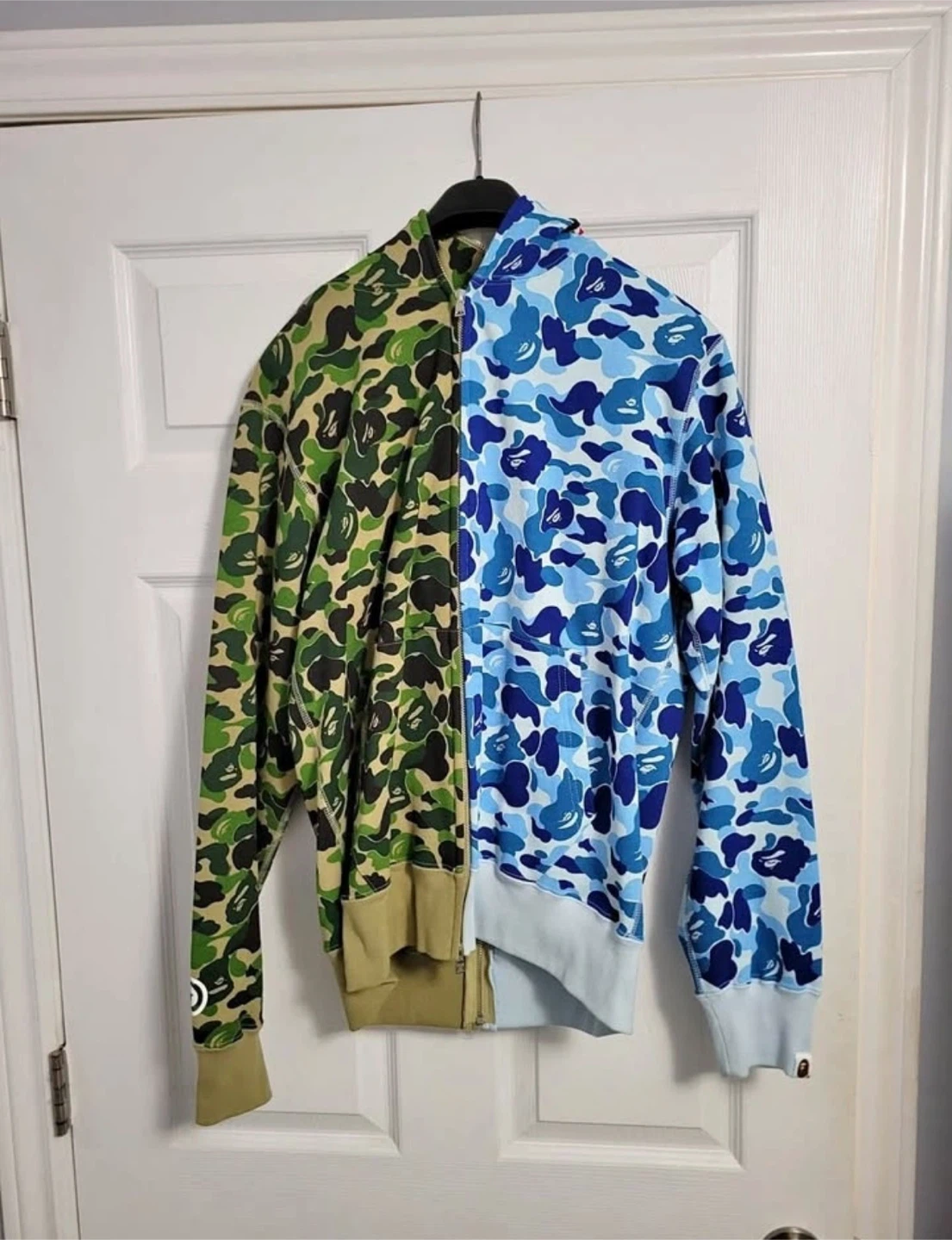 Bape Camo Double Hoodie – Size L (Fits Like M)