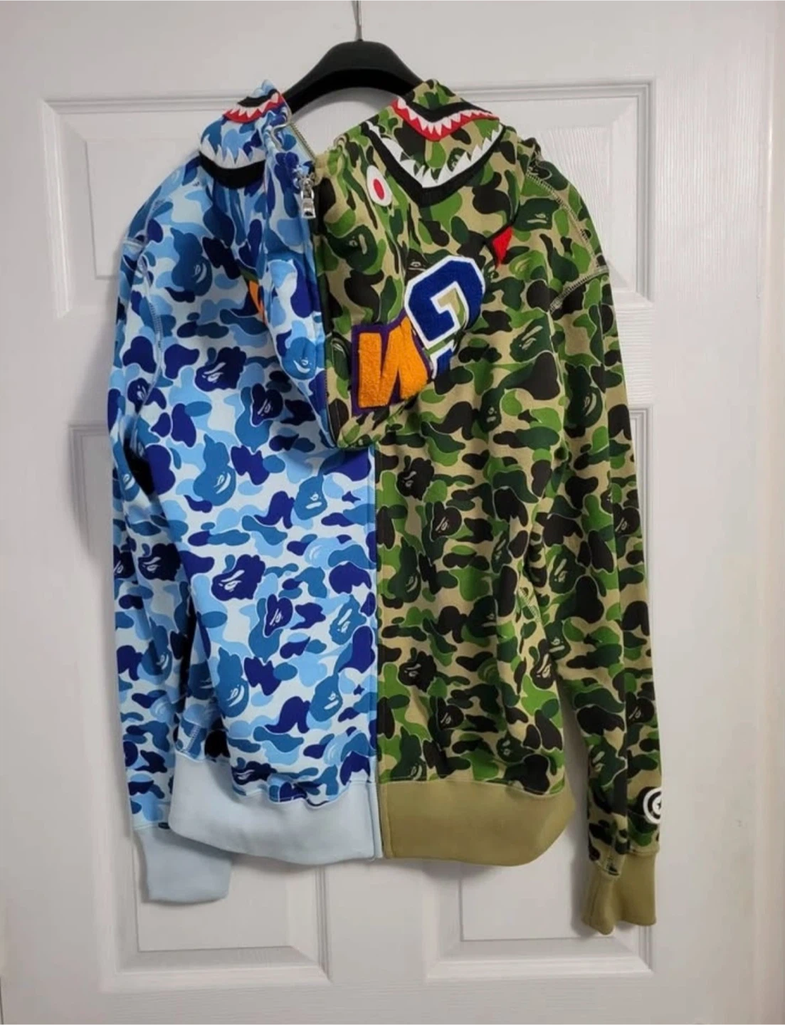 Bape Camo Double Hoodie – Size L (Fits Like M) - photo 2