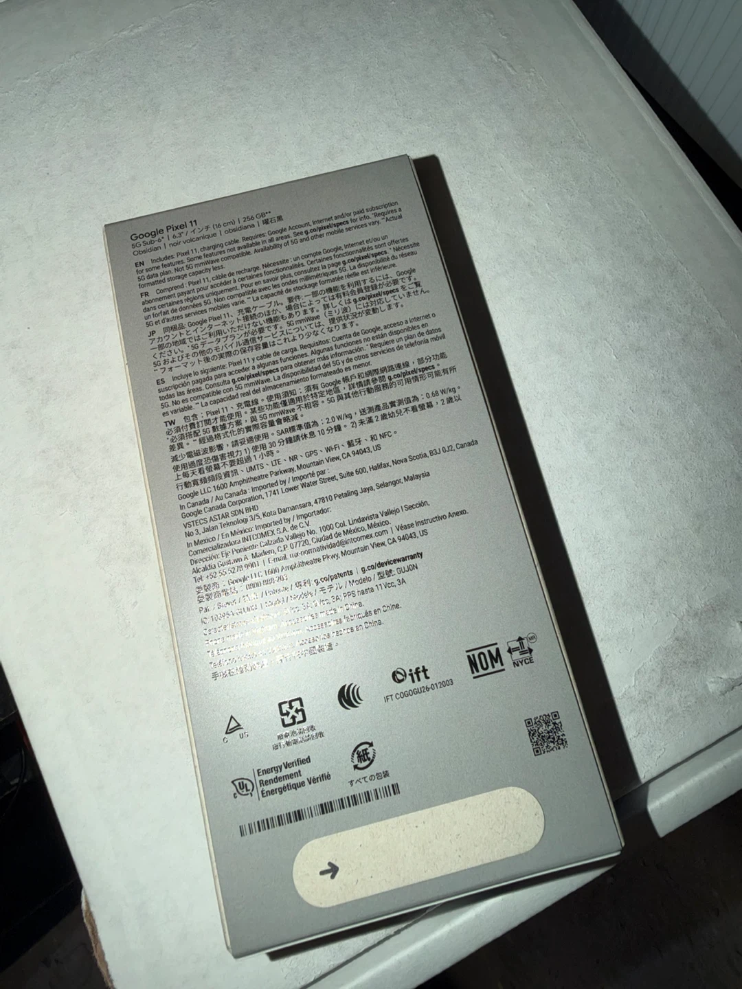 Google Pixel 11 – 256GB – Black | BRAND NEW SEALED - photo 3
