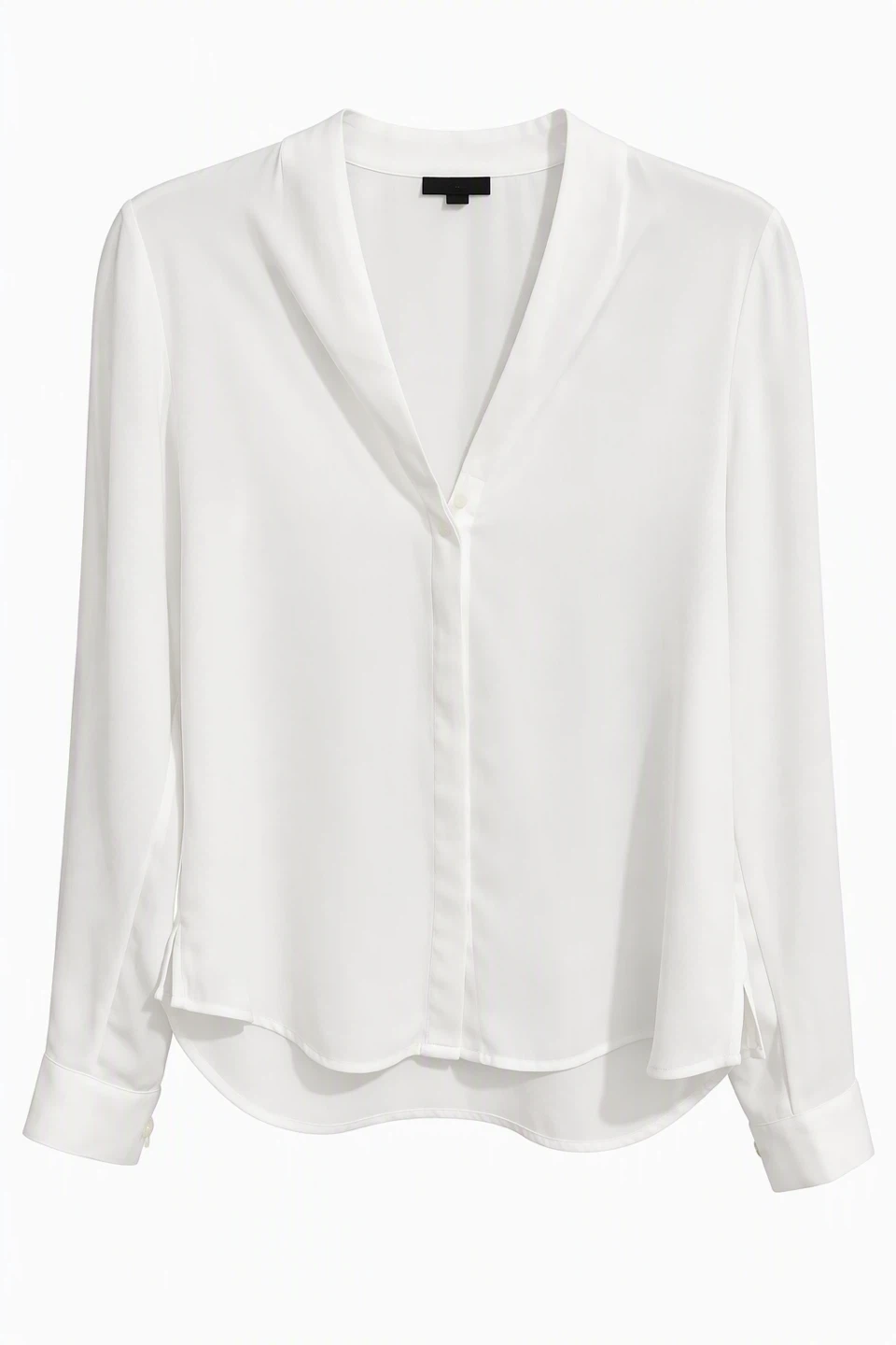 Halogen White Long Sleeve Blouse