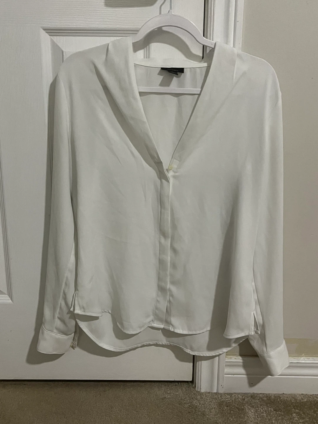 Halogen White Long Sleeve Blouse - photo 2