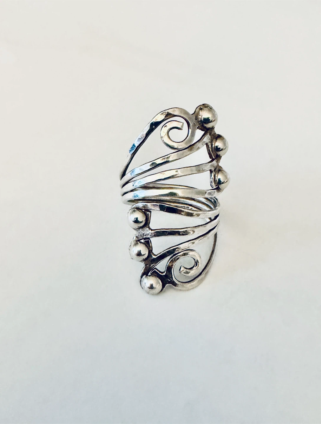 Bague argenté • Silvery ring - photo 2