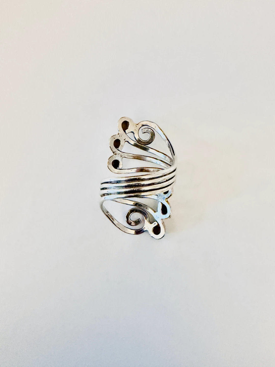 Bague argenté • Silvery ring - photo 3