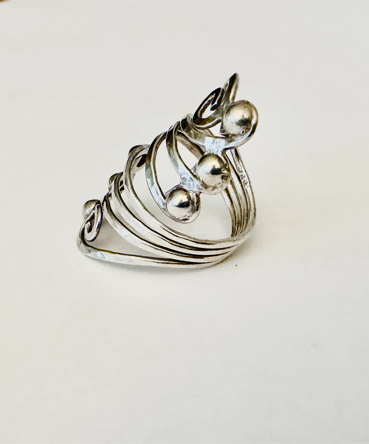 Bague argenté • Silvery ring - photo 4
