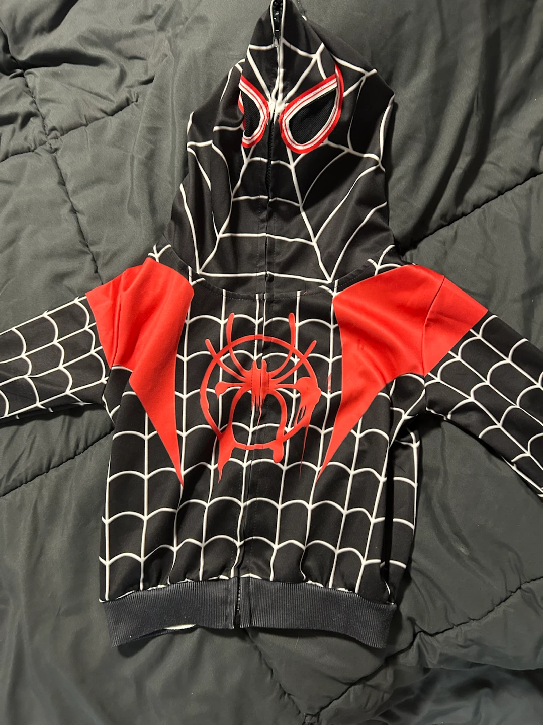Kids Miles Morales Spider-Man Zip-Up Hoodie