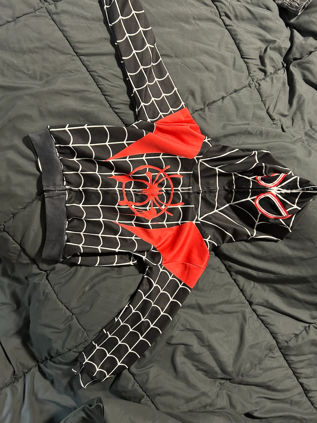 Kids Miles Morales Spider-Man Zip-Up Hoodie - photo 2