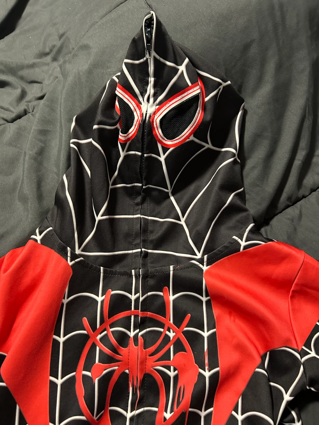 Kids Miles Morales Spider-Man Zip-Up Hoodie - photo 3