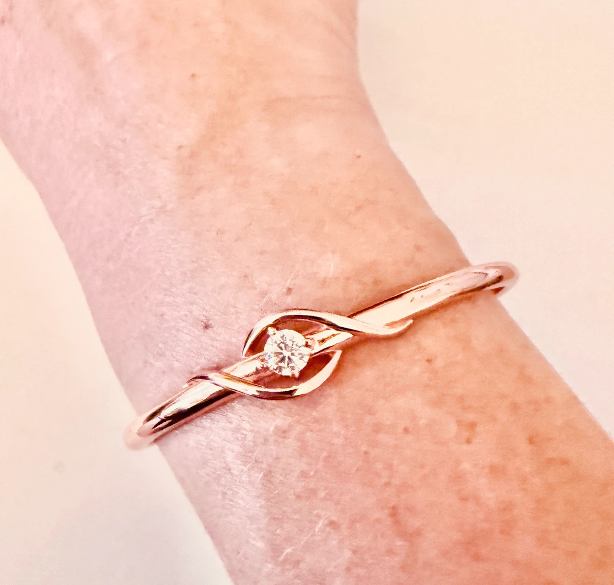 Bracelet plaqué or rose • Pink gold plated bracelet - photo 3