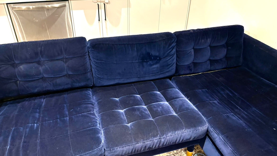 MORABO IKEA velvet  Sectional Sofa - photo 4
