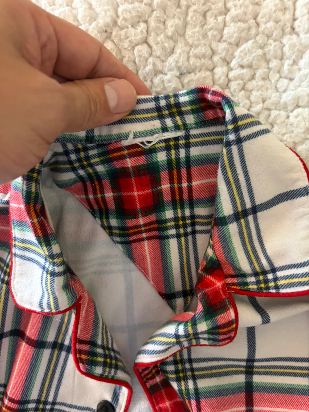 Plaid Button-Down Pajama Set - photo 3