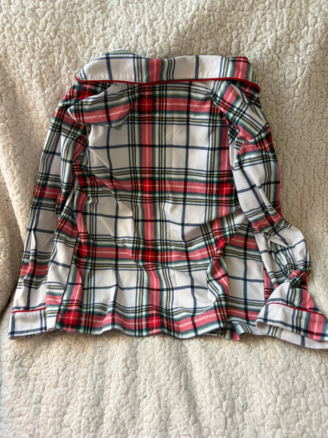 Plaid Button-Down Pajama Set - photo 4