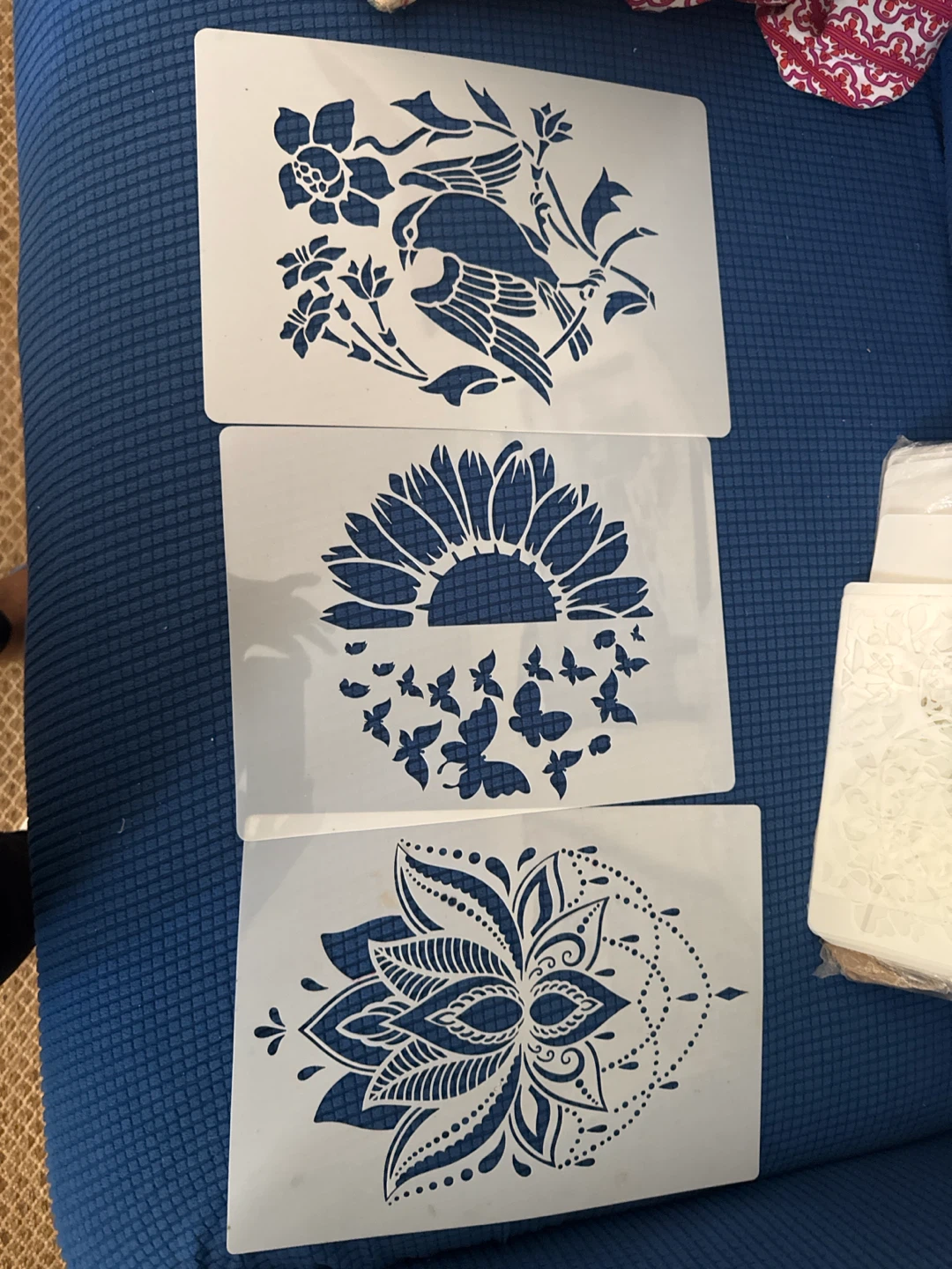 Wide selection of stencils