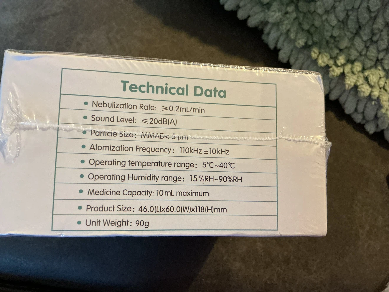 Portable Mesh Nebulizer New In Box - photo 4