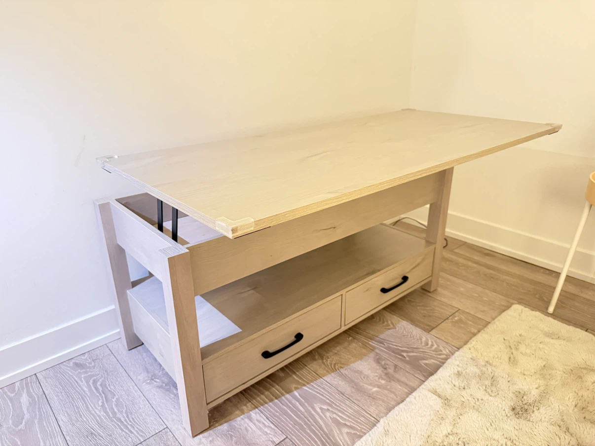 Lift-Top Coffee Table with Storage – Like New! - photo 3