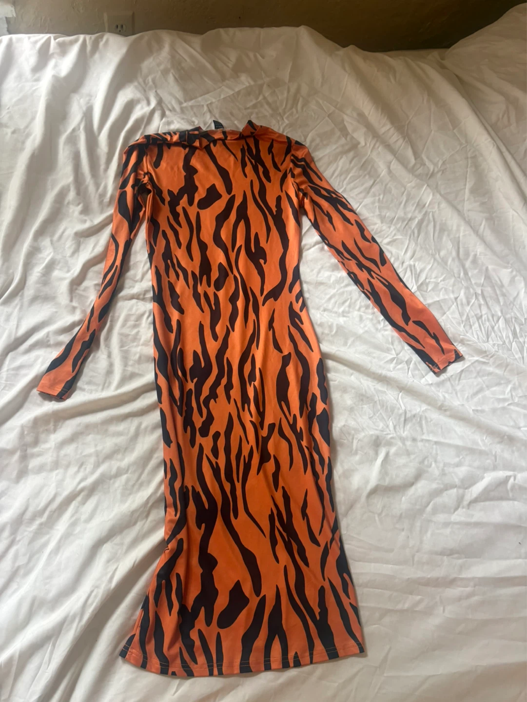 Shein Orange and Black Animal Print Dress HALLOWEEN - photo 2
