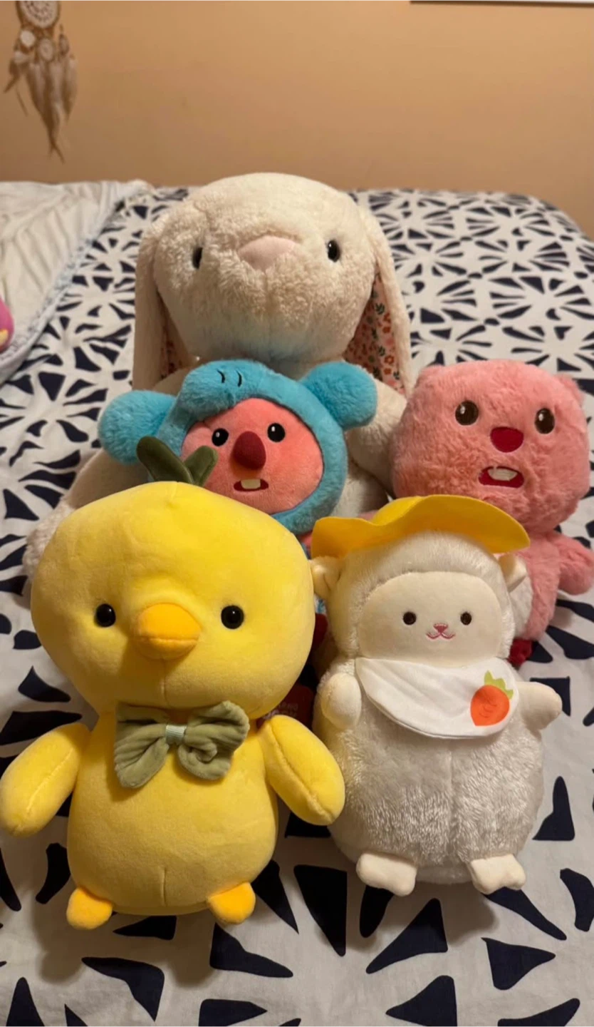 Assorted Plush Toys and Neck Pillows
