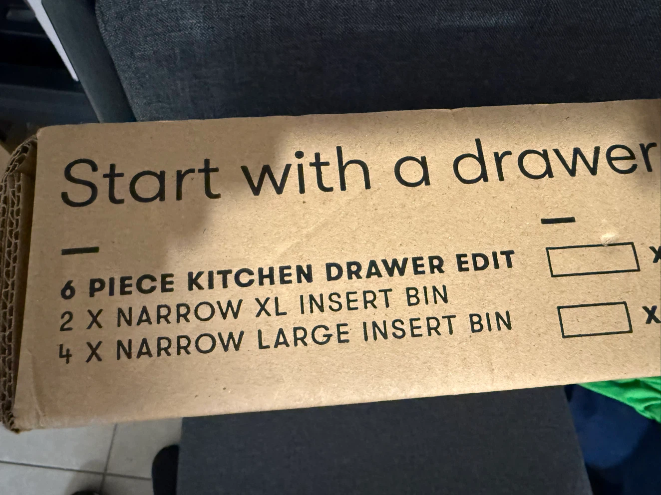 The Home Edit 6-Piece Kitchen Drawer Insert Bin Set - photo 2